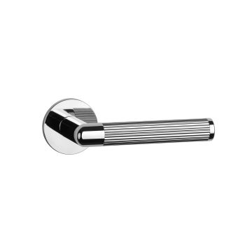 Klamka Enger Aprile Lobelia rozeta R super Slim 5mm chrom polerowany ASLOBELIAR5SLC