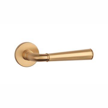 Klamka Enger Aprile Marigold rozeta R Slim 7mm złoty matowy ASMMARIGOLDR7SKG