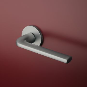 Klamka Enger Aprile Oleandro rozeta R Slim 7mm chrom satynowy ATOLEANDROR7SMSC
