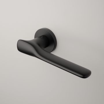 Klamka Enger Aprile Orchide rozeta R Slim 7mm czarny matowy ASORCHIDER7SBK