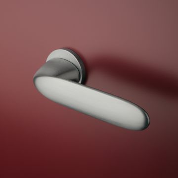 Klamka Enger Aprile Peonia rozeta R Slim 7mm chrom satynowy ASPEONIAR7SSC