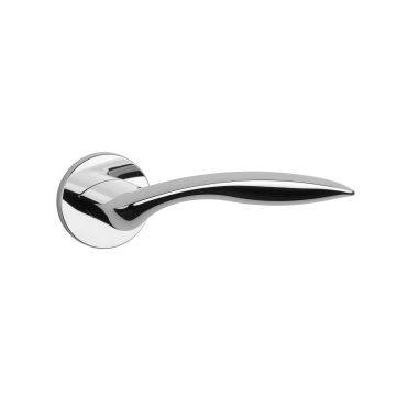 Klamka Enger Aprile Robinia rozeta R Slim 7mm chrom polerowany ASROBINIAR7SLC