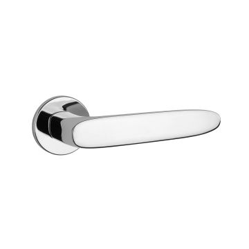 Klamka Enger Aprile Rosa rozeta R Slim 7mm chrom polerowany ASROSAR7SLC