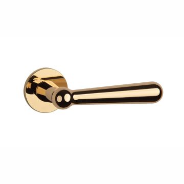 Klamka Enger Aprile Rosemary rozeta R super Slim 5mm złoty polerowany ASROSEMARYR5SLG