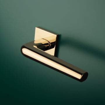 Klamka Enger Aprile Funkia rozeta Q Slim 7mm złoty polerowany PVD ATFUNKIAQ7SGOLDPVD