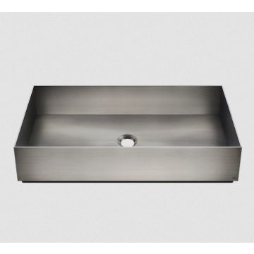 Umywalka nablatowa 60x35 cm Gessi VENTI20 stal szczotkowana 54606239