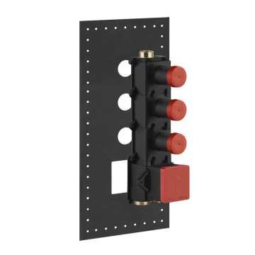 Element podtynkowy do baterii termostatycznej 3-drożnej Gessi Anello chrom 43105031