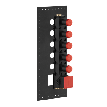 Element podtynkowy do baterii termostatycznej 5-drożnej Gessi Anello chrom 43109031