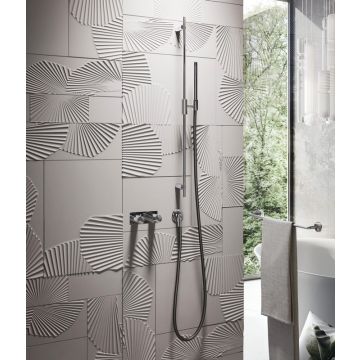 Zestaw natryskowy Gessi Anello z odpływem wody chrom 63482031