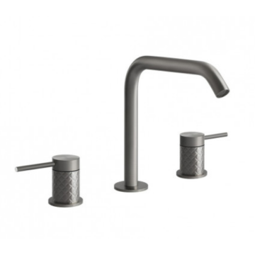 Bateria umywalkowa Gessi 316 Intreccio stal szczotkowana 54112239