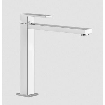 Bateria umywalkowa wysoka z długą wylewką Gessi Rettangolo chrom 11924031