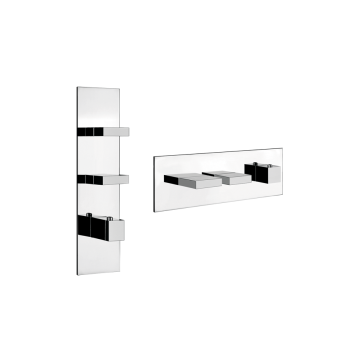 Bateria natryskowa termostatyczna 2-drożna Gessi Rettangolo chrom 43024031