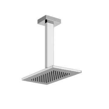 Deszczownica sufitowa 21,6x14 cm Gessi Rettangolo chrom 20151031