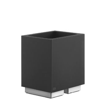 Kubek Gessi Rettangolo czarny/chrom 20832031