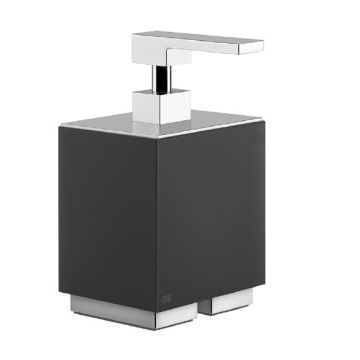 Dozownik do mydła Gessi Rettangolo czarny/chrom 20838031