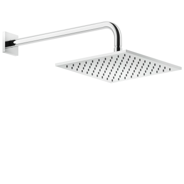 Deszczownica ścienna 25x25 cm Gessi Rilievo chrom 59158031