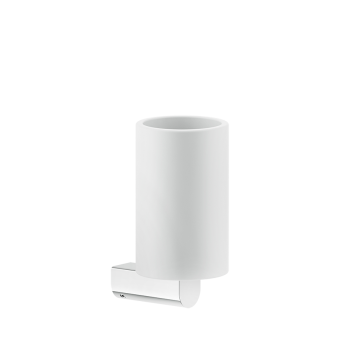 Kubek Gessi Rilievo biały/chrom 59507031