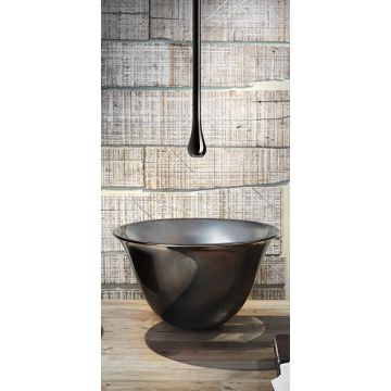 Umywalka nablatowa 50 cm Gessi Goccia bez otw. czarna 39134519