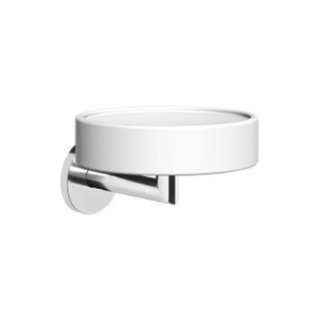 Mydelniczka ścienna Gessi Tondo biała/chrom 63601031