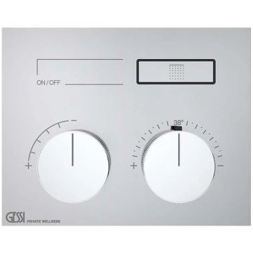 Bateria natryskowa termostatyczna z jedną funkcją Gessi Hi-fi Compact chrom 63002031