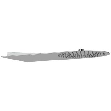Deszczownica ścienna 55x30 cm Gessi Tremillimetri stal szczotkowana 33071239
