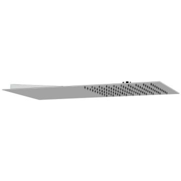 Deszczownica ścienna 55x30 cm Gessi Tremillimetri stal szczotkowana 33081239