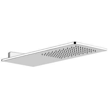 Deszczownica ścienna 55x20 cm Gessi Ispa stal szczotkowana 33095239