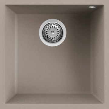 Zlewozmywak podwieszany Elleci Quadra 102 BSO Granitek tortora LGQ10243BSO