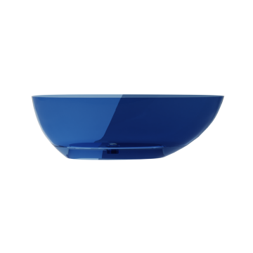 Wanna wolnostojąca 160x75 cm z syfonem chrom Besco Xara blue wave WAX-160-BWC