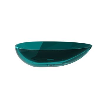 Umywalka nablatowa 60x35x15 cm maskownica czarny mat Besco Neya bez otw. ocean breeze UMN-60-OBB