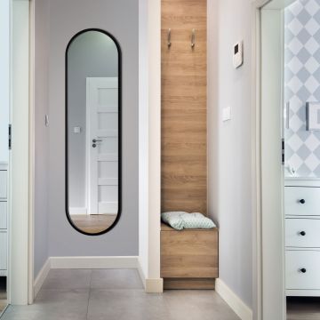 Lustro Ambient – czarne owalne 80x100cm GieraDesign AMB/BK/80x100