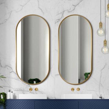Lustro Ambient Slim – złota rama 70x90cm GieraDesign AMB/SL/GD/70x90