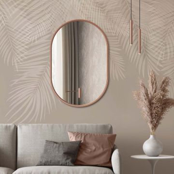 Lustro Ambient miedź – półokrągłe 60x80cm GieraDesign AMB/ME/60x80
