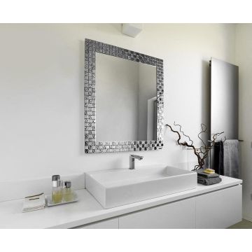 Lustro Aurea SQ srebrne 80x100cm GieraDesign ASQ/SV/80x100