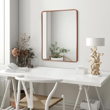 Lustro Billet GieraDesign 60x110cm – miedziane z zaokrąglonymi rogami BIL/SL/ME/60x110