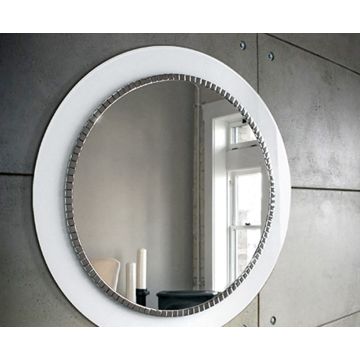 Lustro Bracelet – okrągłe ozdobne białe 80cm GieraDesign BRA/WH/80