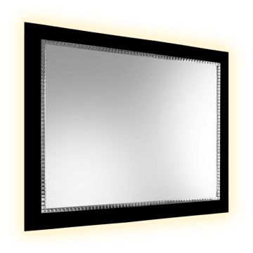 Lustro Bracelet SQ czarne 60x80cm GieraDesign BSQ/BK/60x80