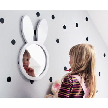 Lustro dziecięce Bunny białe 30x50cm GieraDesign BNN/WH/30x50