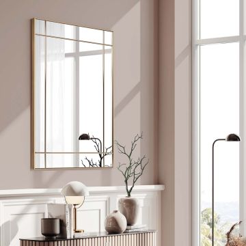 Lustro GieraDesign Credo Classic 70x90cm ze złotymi szprosami CRD/CL/70X90