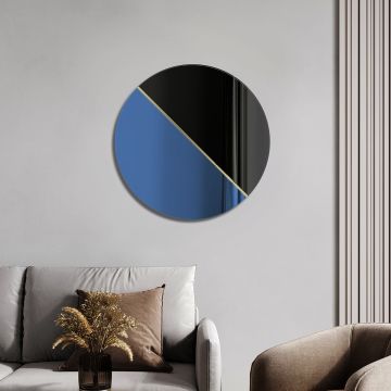 Lustro Demi czarno-niebieskie 100cm GieraDesign DEM/NB/100