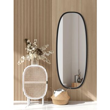 Lustro Dolio – czarne owalne 40x150cm GieraDesign DOL/BK/40x150