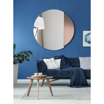Lustro nowoczesne Eclipse brązowe 80cm GieraDesign ECP/BR/80