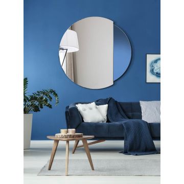 Lustro nowoczesne Eclipse niebieski 80cm GieraDesign ECP/NE/80