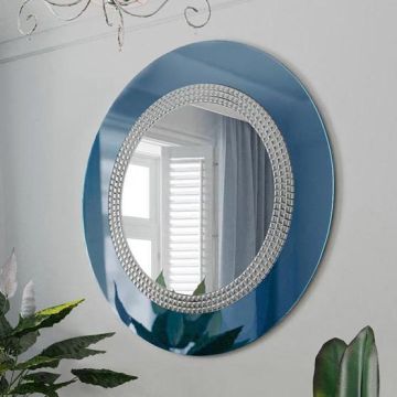 Lustro Elegance niebieskie 88cm GieraDesign ELE/NE/88
