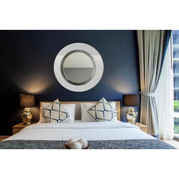 Lustro Elegance białe 80cm GieraDesign ELE/WH/80