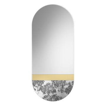 Lustro Fusion Corrosi/pasek złoty 60x125cm GieraDesign FUS/CO/PGR/60x125