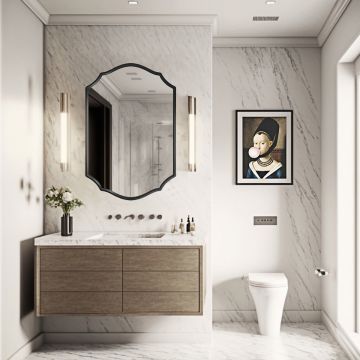 Lustro 60x90 cm GieraDesign Grand Amis czarne GRA/AB/60X90
