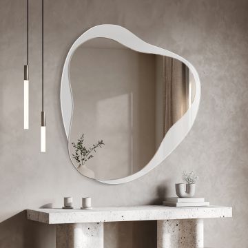 Lustro dekoracyjne 95x110 cm GieraDesign Amo białe AMO/WH/95x110