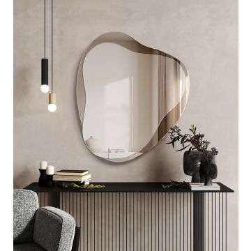 Lustro dekoracyjne 86x100 cm GieraDesign Amo brązowe AMO/BR/86x100