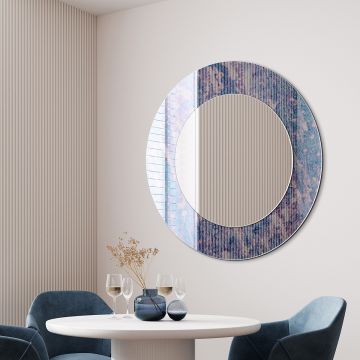 Lustro w postarzanej ramie Modern Line antique 80cm GieraDesign MDL/AN/80